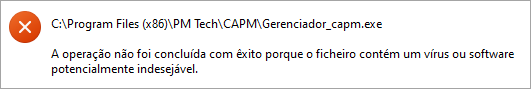 Tela de apoio do Gerenciador de Exames Simulados PM Tech
